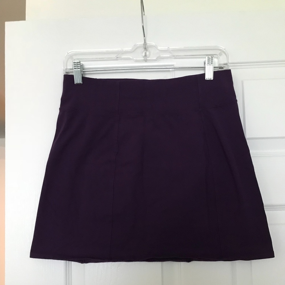 Purple fitted Athleta Skirt